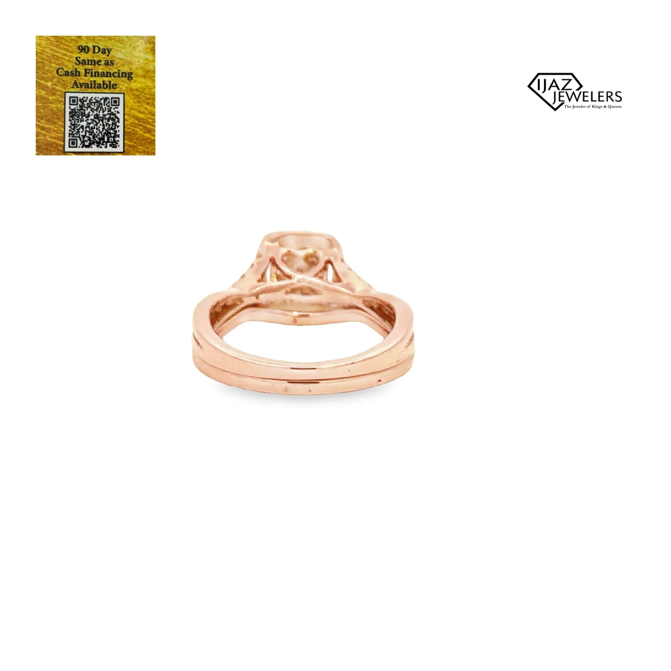 14K Rose Gold 0.68 CTW Ladies Diamond Wedding Set