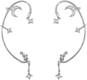 2PCS Women's Clip-On Earrings Hook Without Pierced