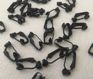 Black Colour Vacuum Plated 304 Stainless Steel Clip-On Post Converter Earring
