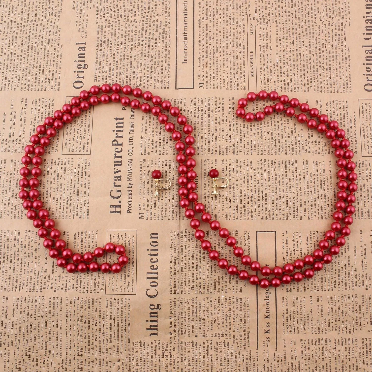 Handmade Faux Pearl Necklace and Clip on Earrings Jewelry Sets for Women Bib Choker Collar Necklace