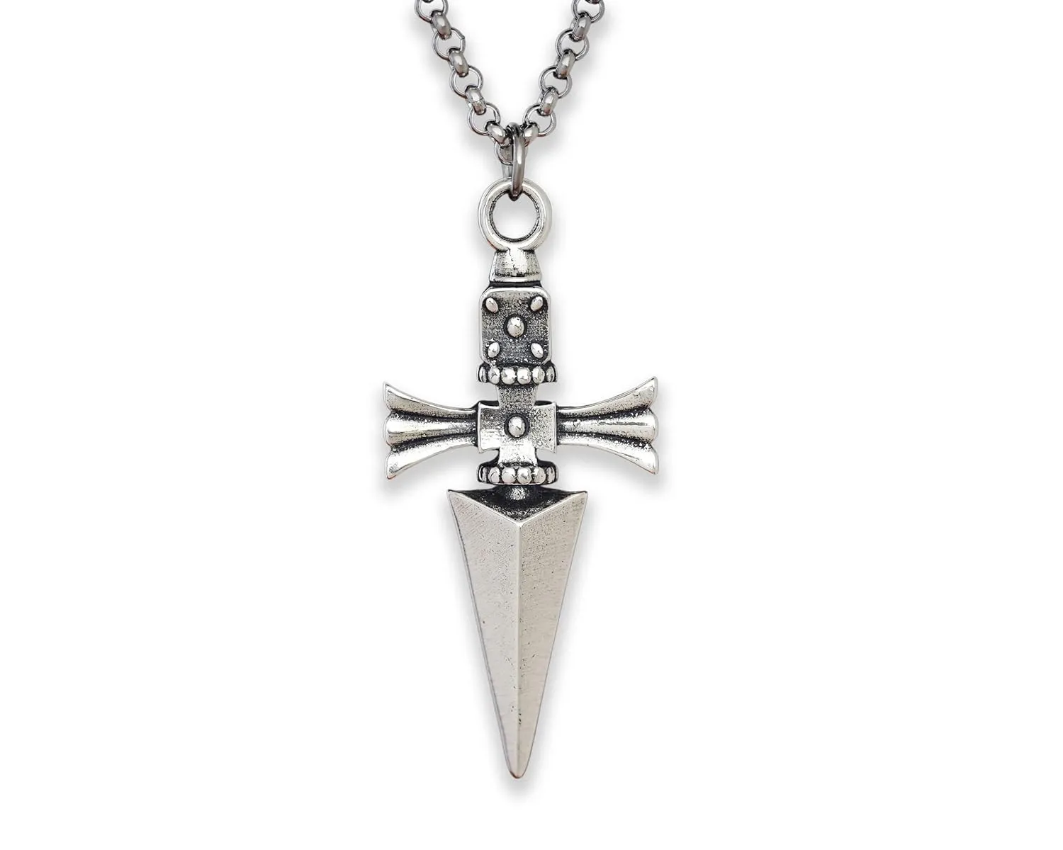 Judgement Chain Necklace Pendant Jewelry H x H Charm Small (sterling-silver)