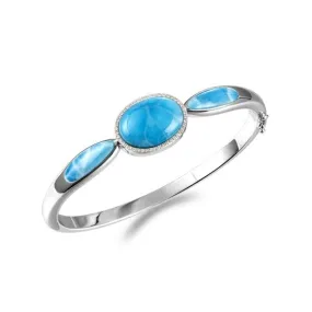 Larimar Blue Moon Eclipse Bangle