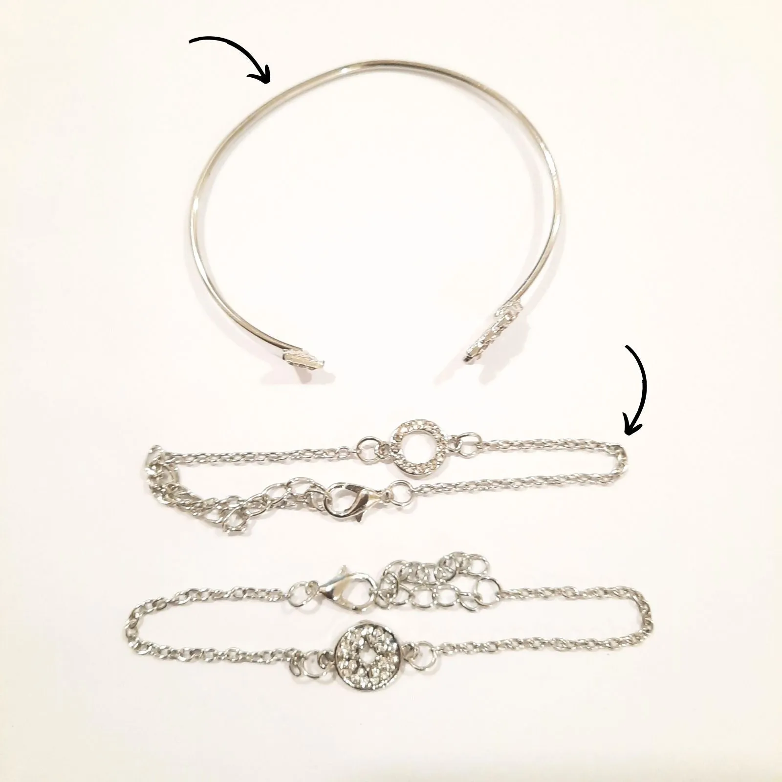 Nomadic Set Of 5 Silver Bracelets - Sample