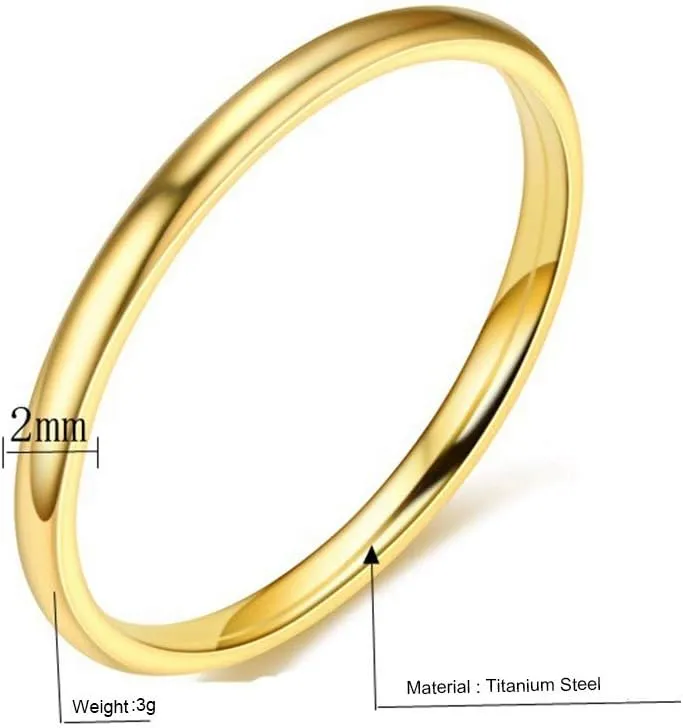 Stainless Steel Promise Statement Wedding Band for Women,Stackable Tungsten Steel Thumb Ring for Valentine's Day Mother's Day