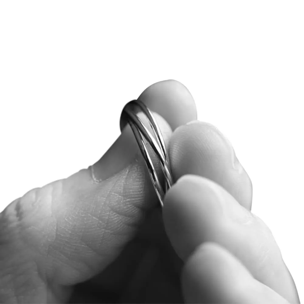 Trinity Rings, Interlocking Rings, Interlocked Rings, Russian Wedding Rings, Rolling Rings, Smooth Trinity Rings, Triple Band